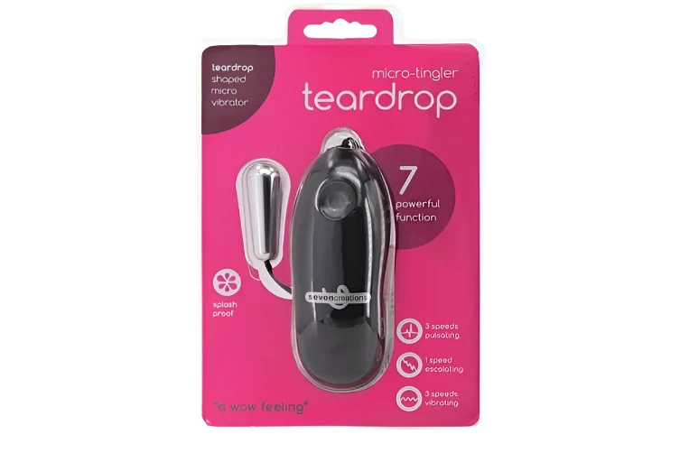 Micro Tingler 7-Function Bullet -Tear Drop