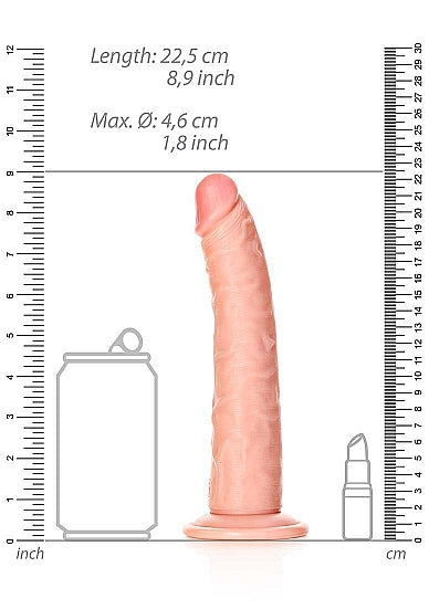 RealRock Realistic Slim Dildo 8"