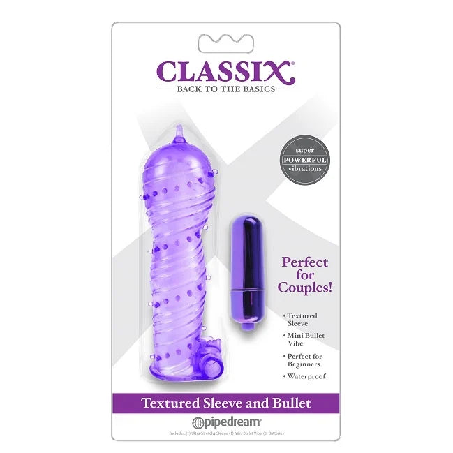 Classix Textured Sleeve & Bullet Purple