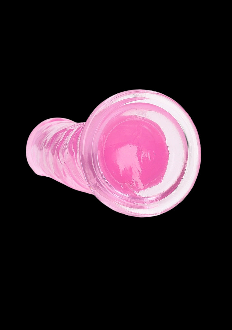 Crystal Clear Dildo 10in Straight no Balls Pink