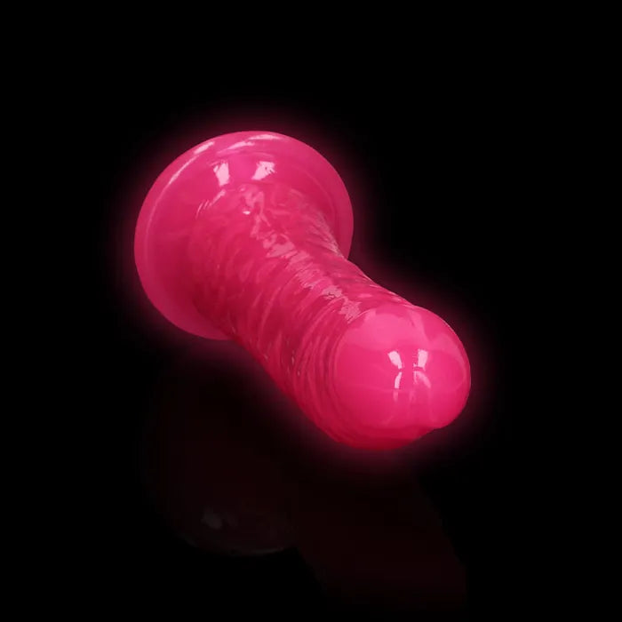 RealRock 7" Inch Slim Glow in the Dark Neon - Pink