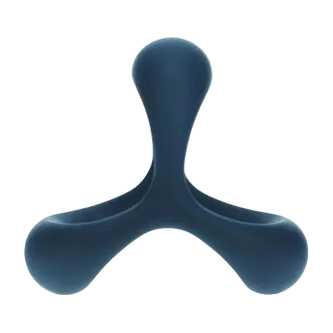 LEVELZ Tri O Ergo Silicone Cock Ring - Black