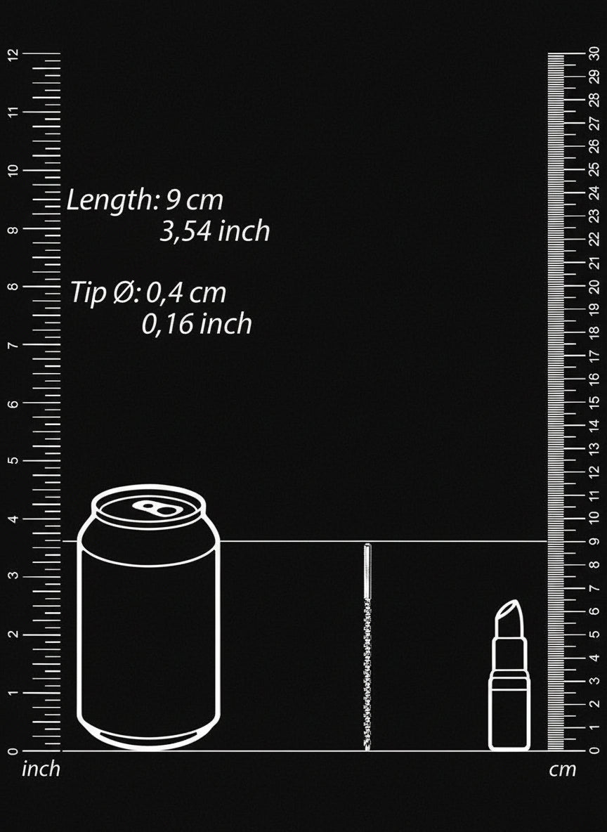 Urethral Sounding - Metal Stick Ribbed