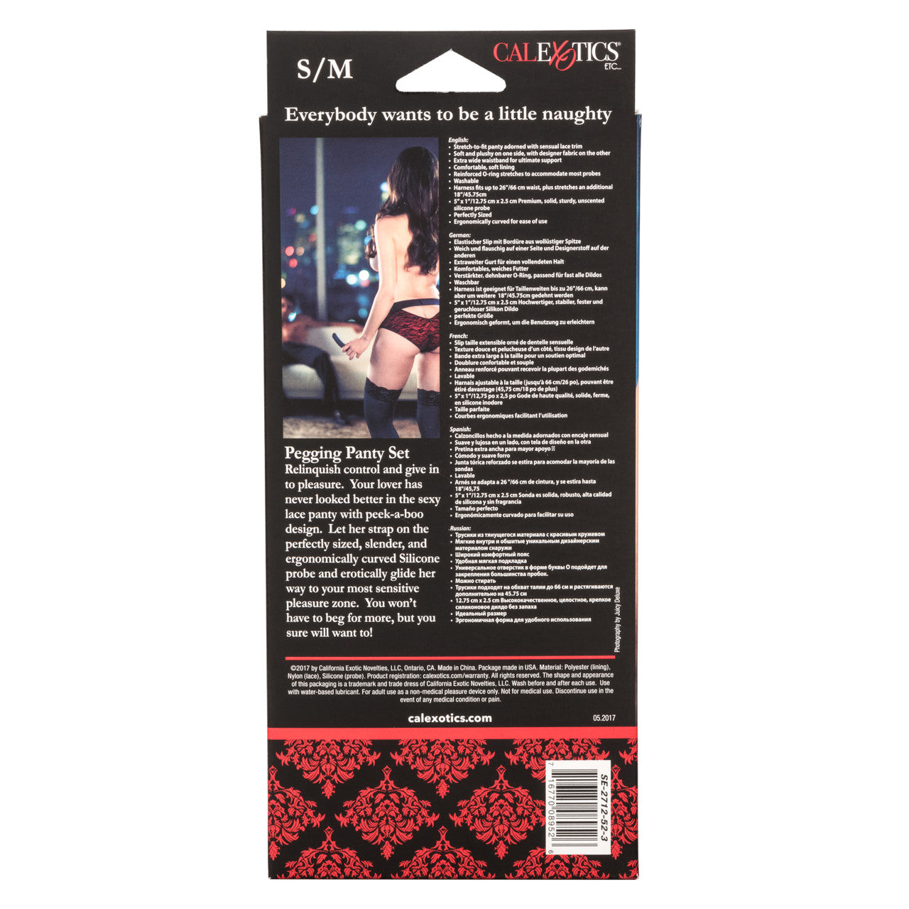 Scandal Pegging Panty Set S/M