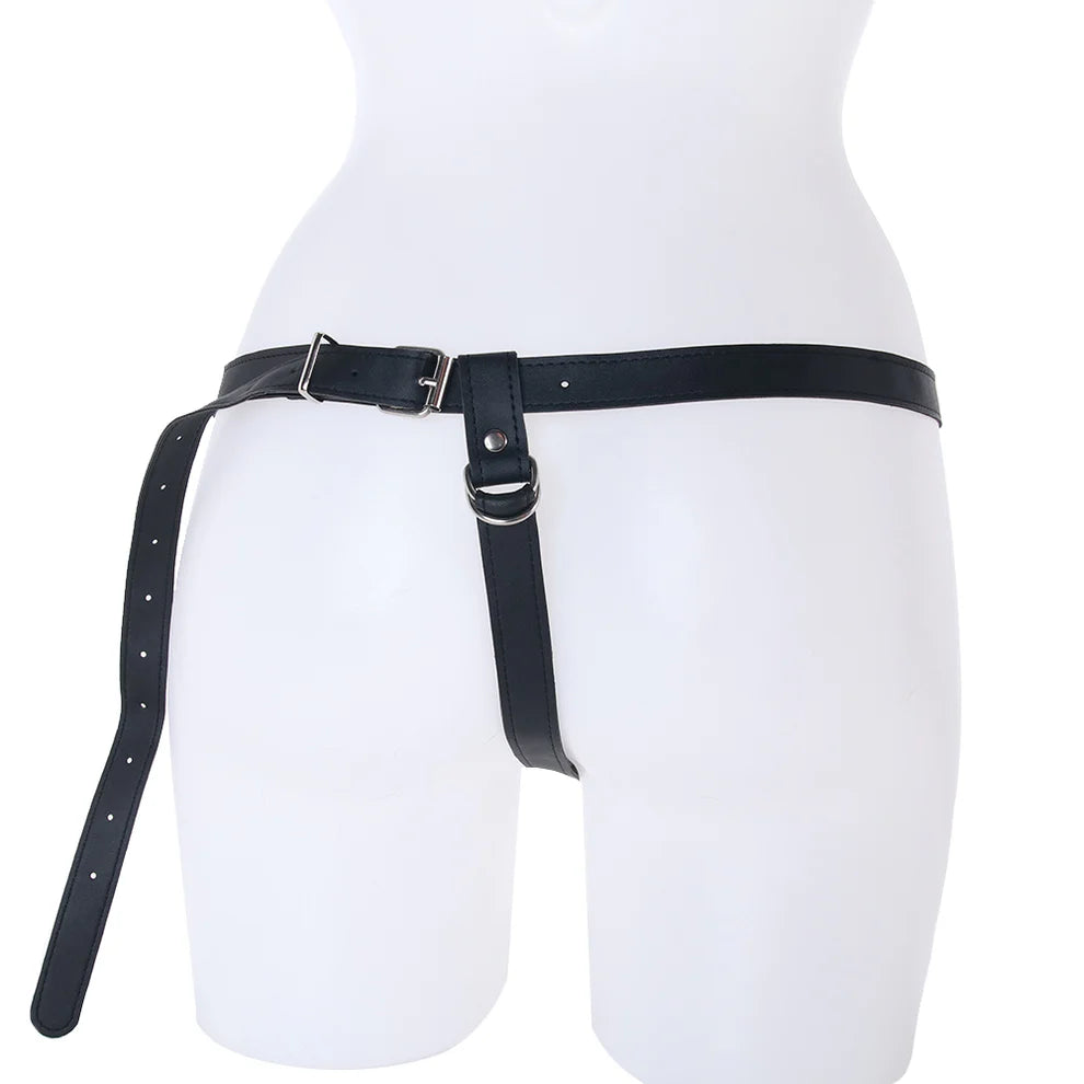 OUCH! Silicone Ridged Strap-On - Black