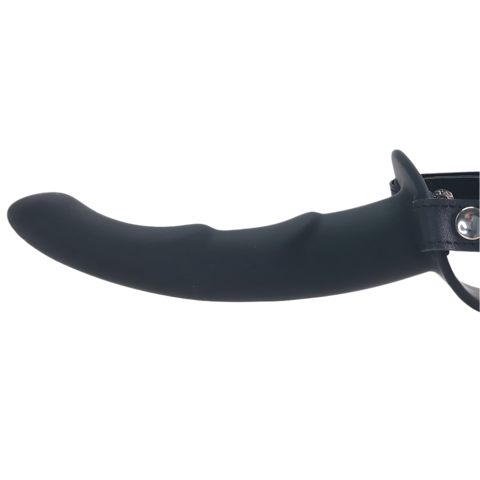 OUCH! Silicone Ridged Strap-On - Black