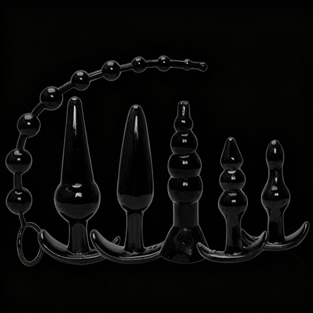 Try-Curious Anal Plug Kit -Black