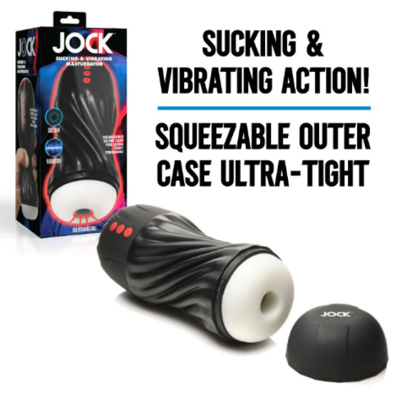 JOCK Sucking & Vibrating Masturbator