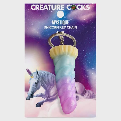 Creature Cocks Mystique Unicorn Keychain