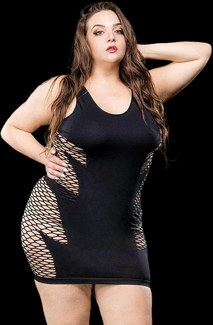 Ladies Curvy Leaf Dress