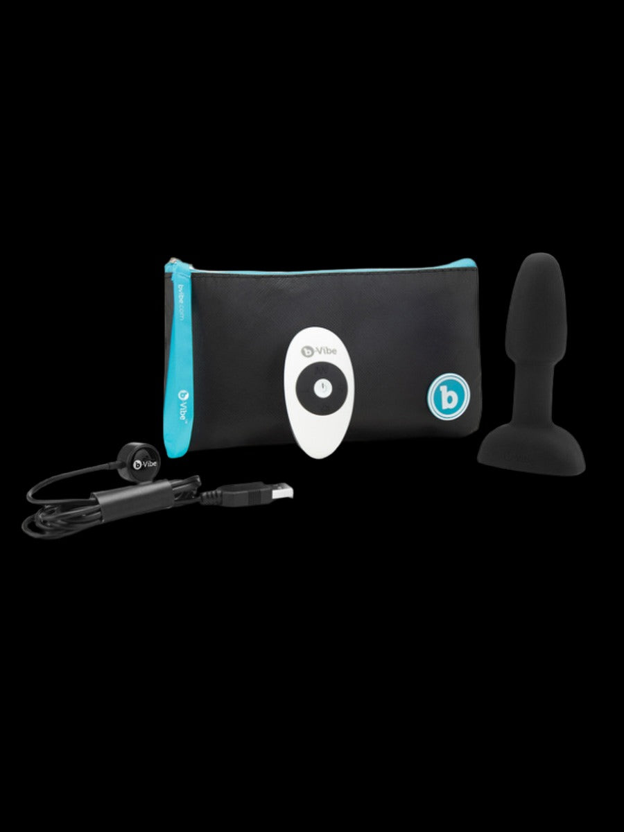 b-Vibe USB Rechargeable Petite Rimming Plug Black