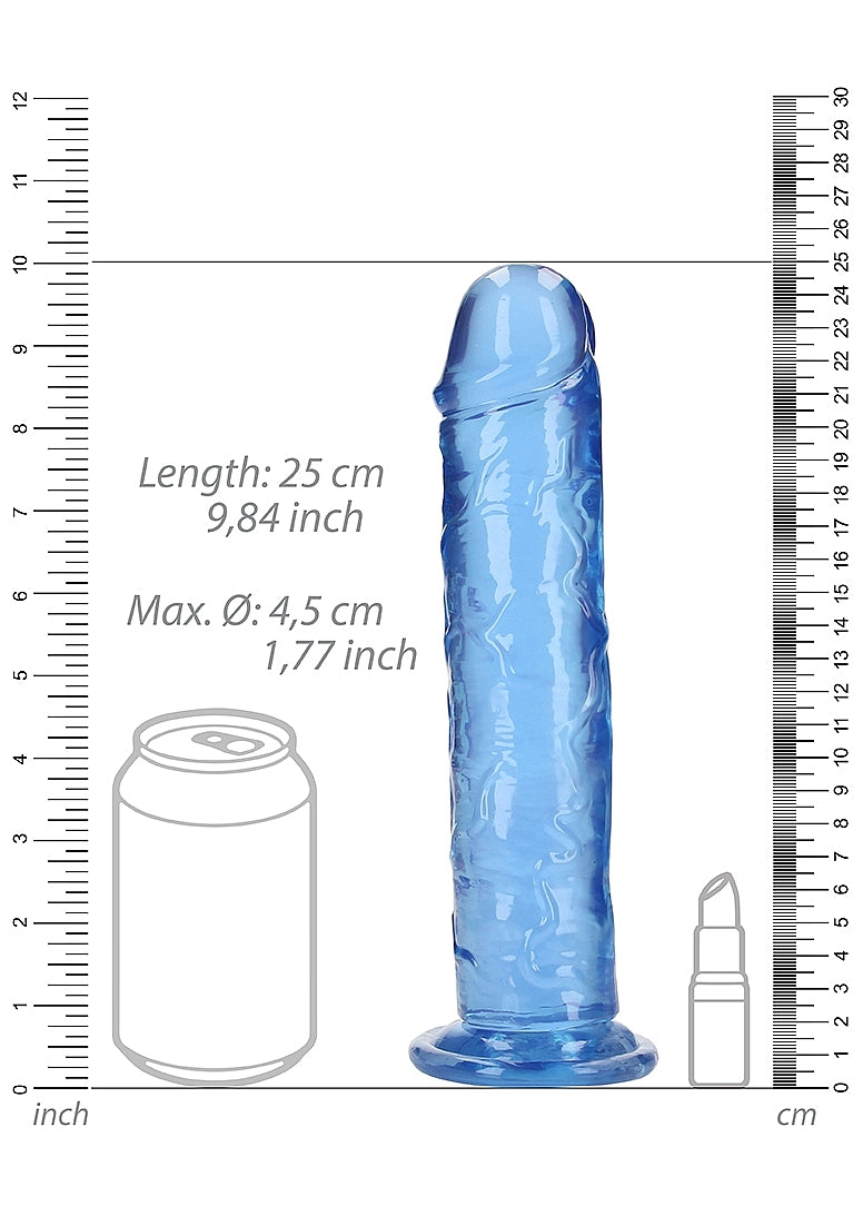 Crystal Clear Dildo 9in Straight no Balls