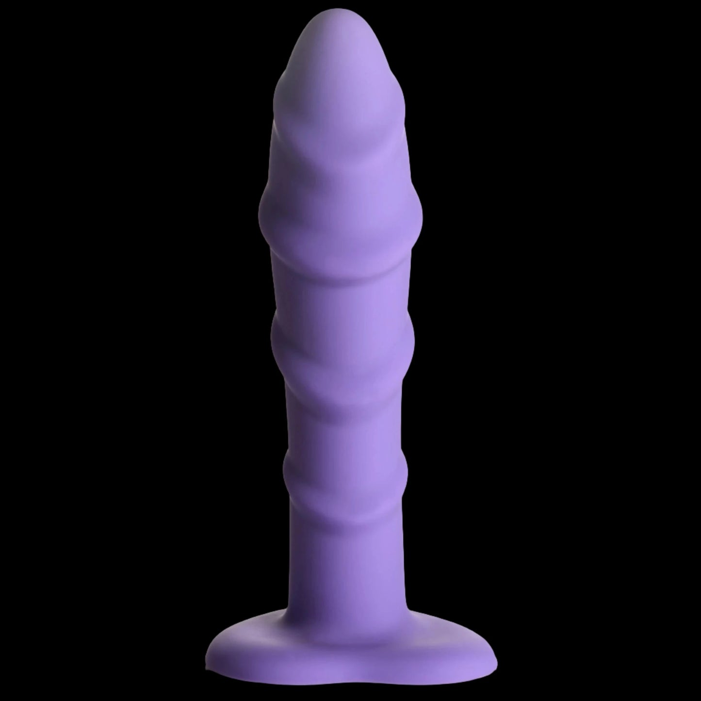 Simply Sweet 7" Swirl Silicone Dildo Purple