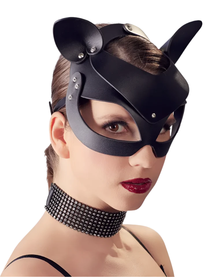 Bad Kitty Cat Mask With Rhinestones