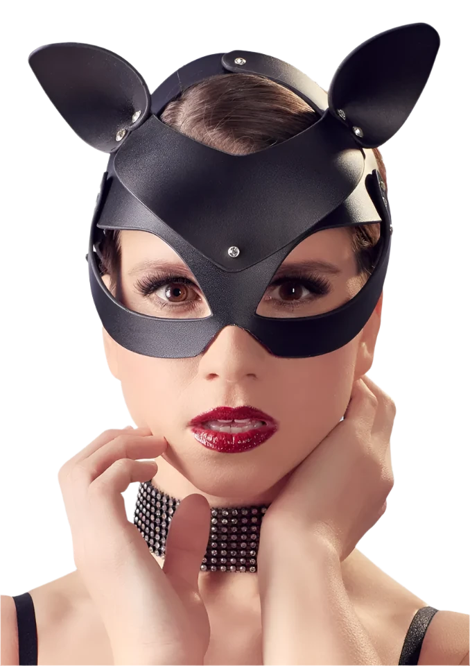 Bad Kitty Cat Mask With Rhinestones