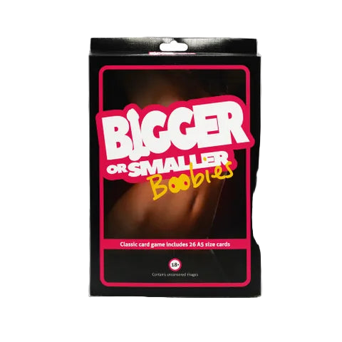 Bigger Or Smaller Boobs Card Game