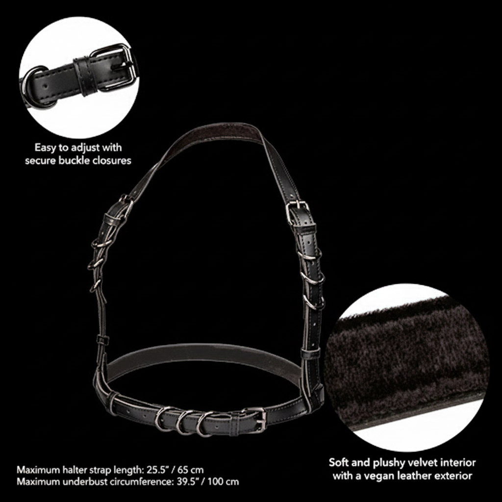 Euphoria Collection Halter Buckle Harness