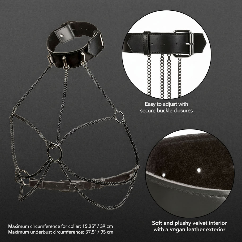 Euphoria Collection Multi Chain Collar Harness