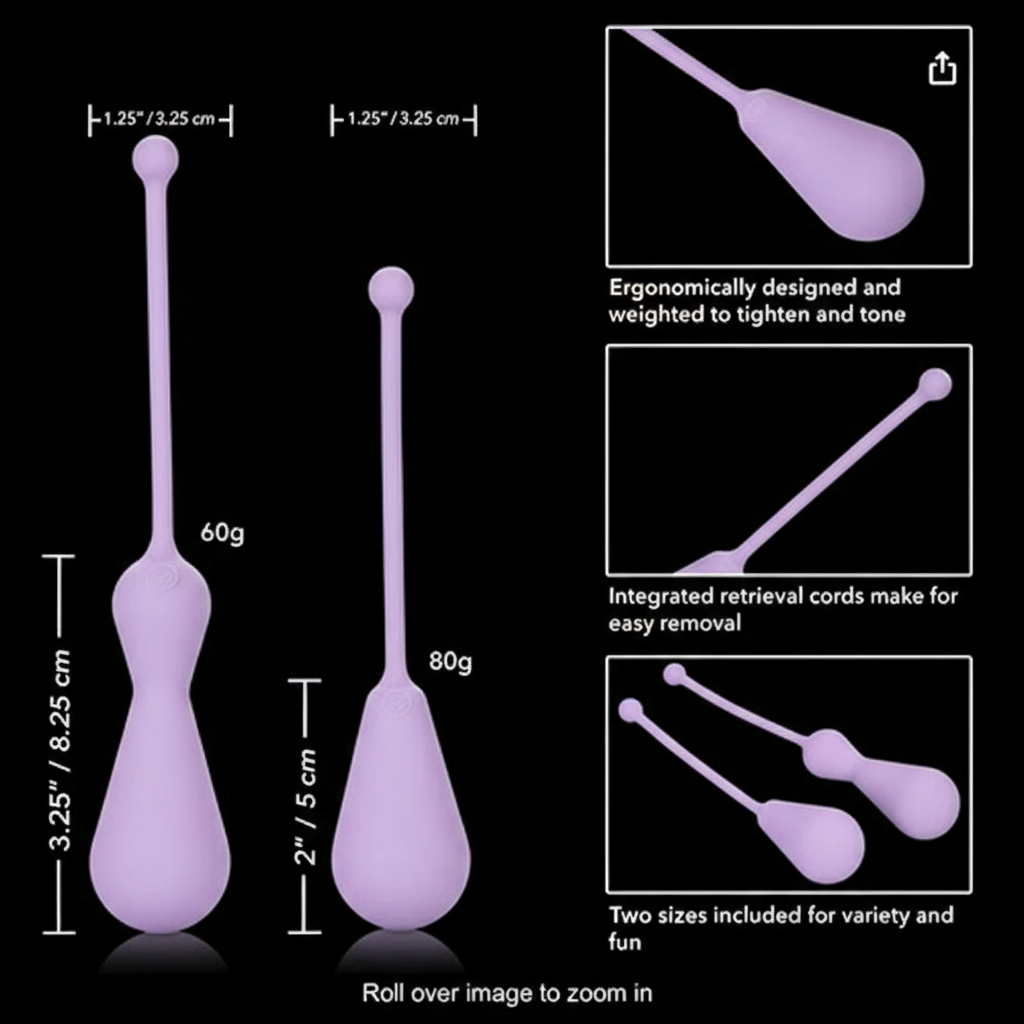 Dr Laura Berman Kegel Set Silicone Weighted Kegel Exercisers