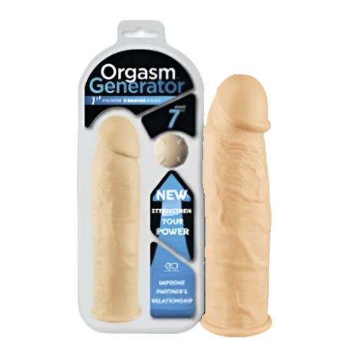 Orgasm Generator 7.0'' Vibrating Sleeve - Flesh