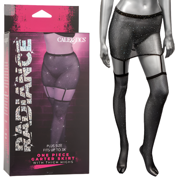Radiance One Piece Garter Skirt with Thigh Highs
