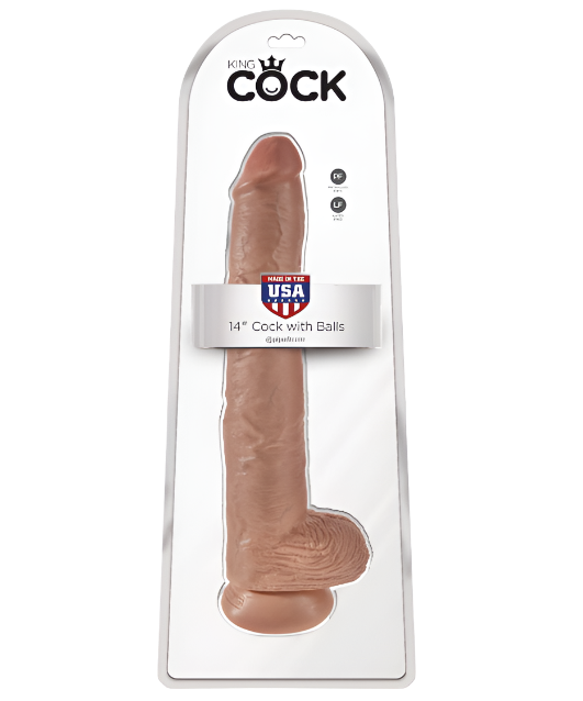 King Cock 14in Cock with Balls