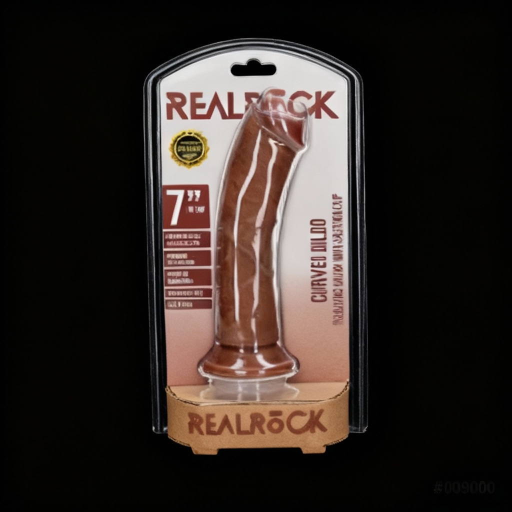 RealRock Realistic Curved Dildo 7"