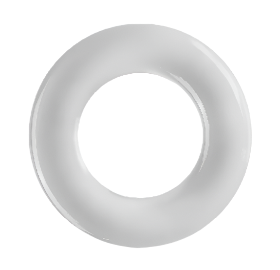 4.3cm Smooth Stretchy Cock Ring Clear