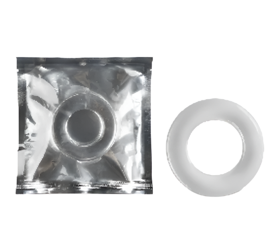 4.3cm Smooth Stretchy Cock Ring Clear