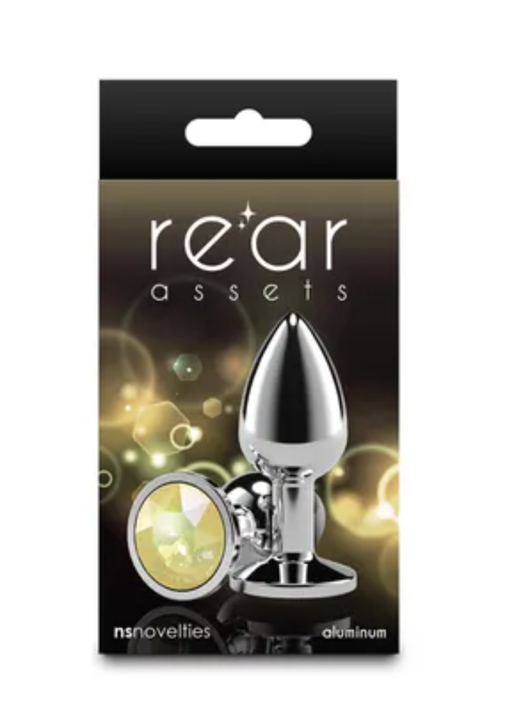 Rear Assets Silver Anal Plug Small