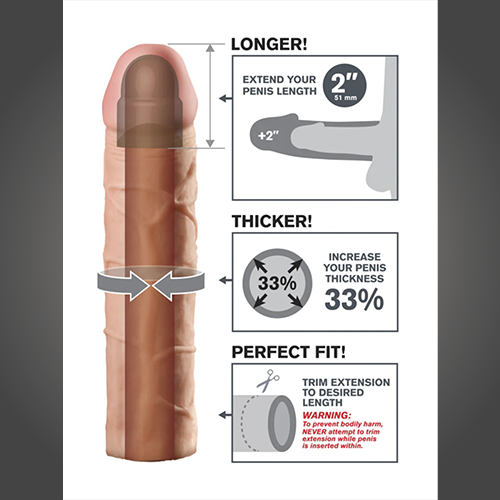 Fantasy X-tensions Perfect 2in. Extension Flesh