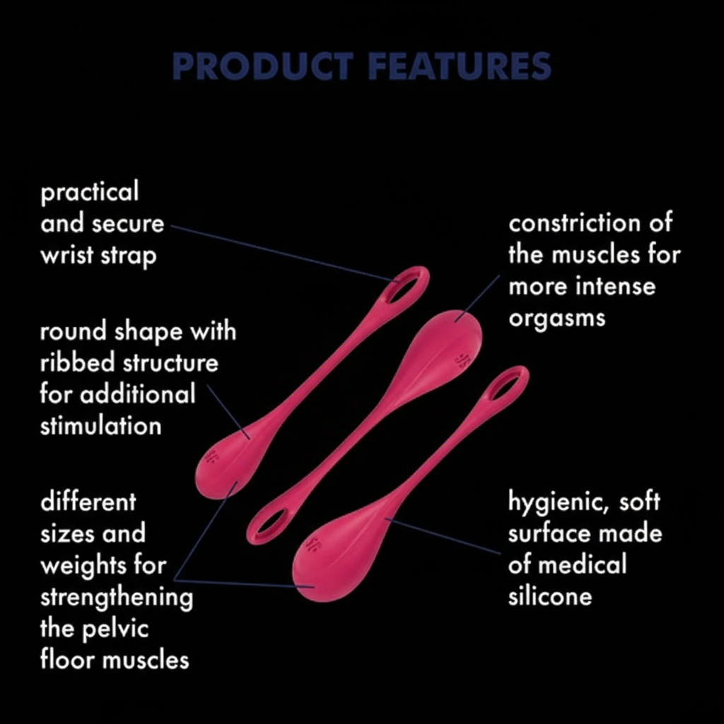 Satisfyer Yoni Power 1 Kegel Balls - Red