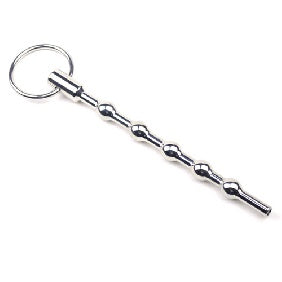 14 CM Beaded Penis Plug with Ring