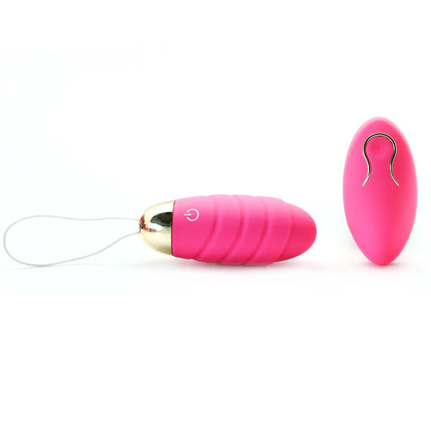 10 Speeds Pink Rechargeable Remote Control Vibrating Egg
