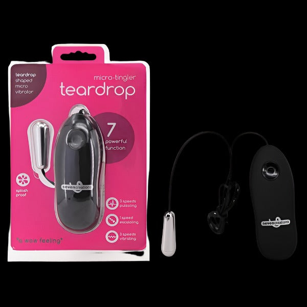 Micro Tingler 7-Function Bullet -Tear Drop
