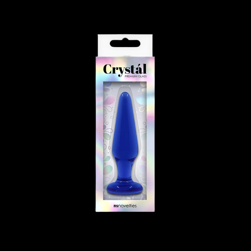 Crystal Tapered Plug Medium Blue
