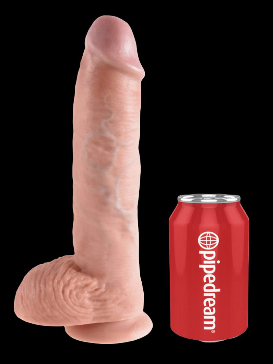 King Cock 10in Cock With Balls