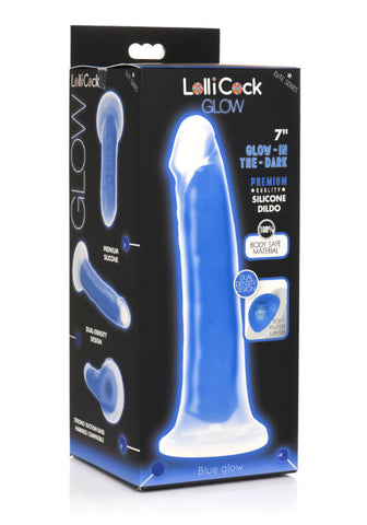 Lollicock 7" Glow-In-The-Dark Silicone Dildo