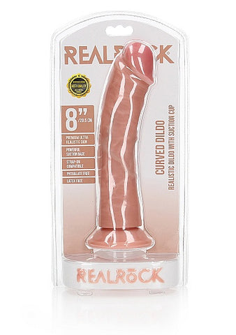 RealRock Realistic Curved Dildo 8"