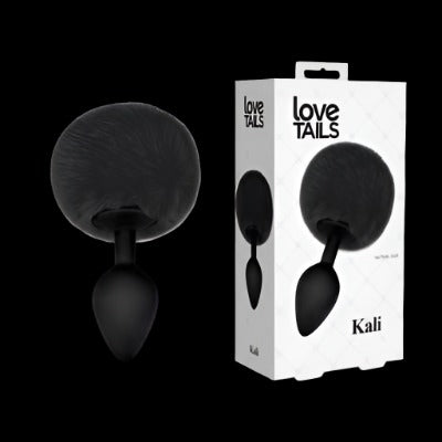 Kali Medium Black Plug with black Pom Pom