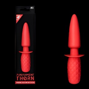 Punishment Thorn 4.5" Butt Plug Red