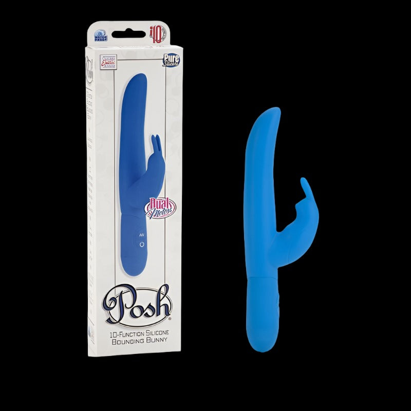 Posh 10 Function Silicone Bounding Bunny Blue