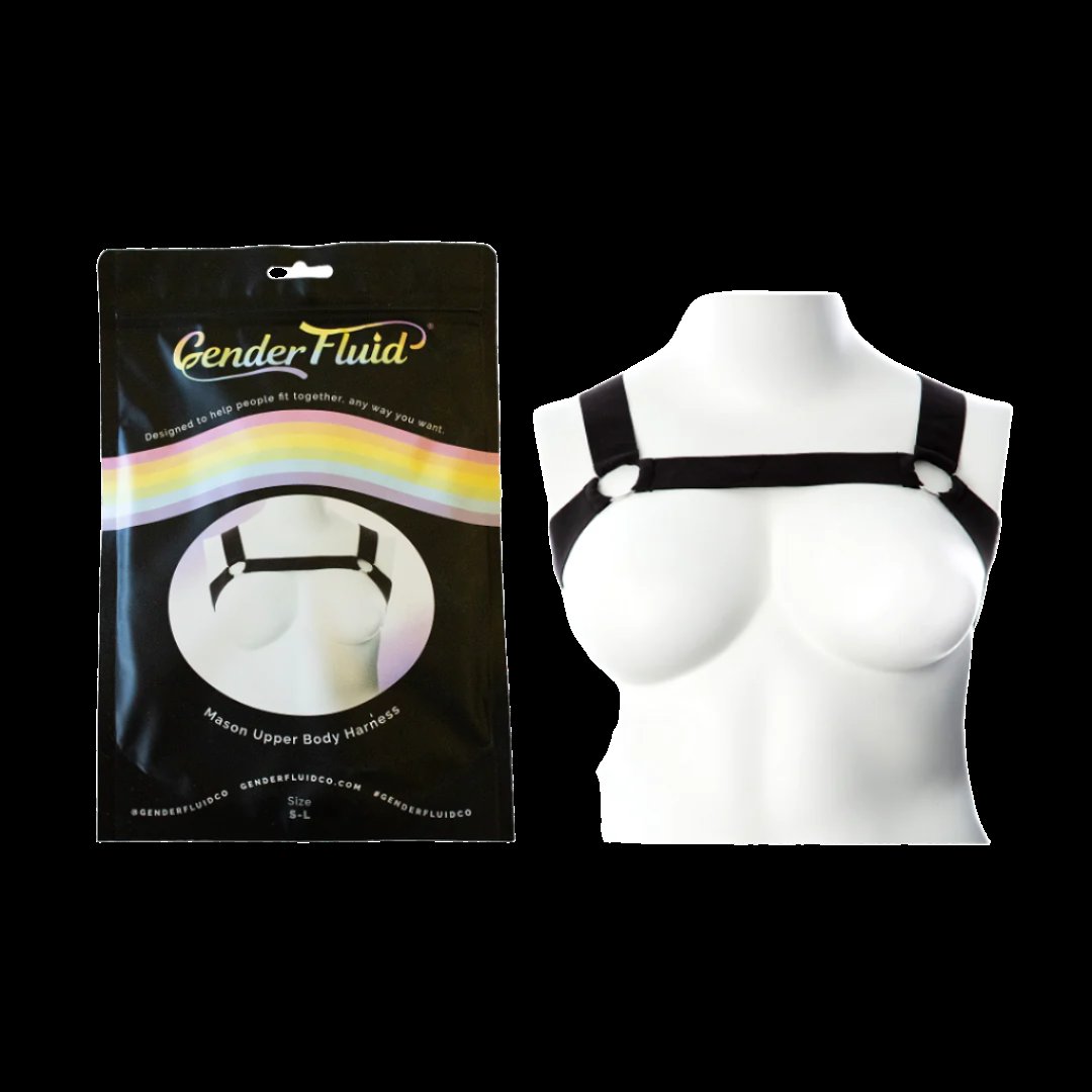 Gender Fluid Mason Harness -Black