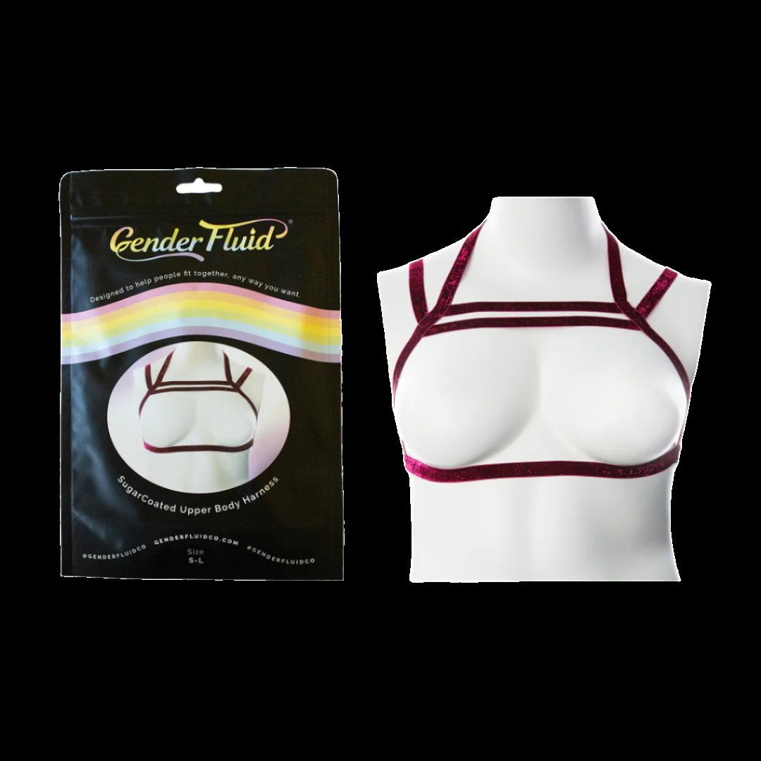 Gender Fluid Sugar Coated Harness -Raspberry