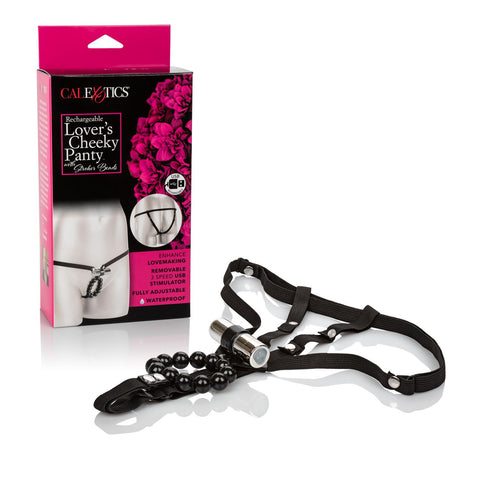 Rechargeable Silicone Lovers Cheeky Panty with Stroker Beads