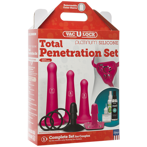 Vac-U-Lock - Total Penetration Set Pink
