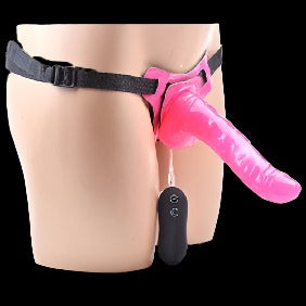 10 Function G Spot Vibrating Curved Dildo with Harness