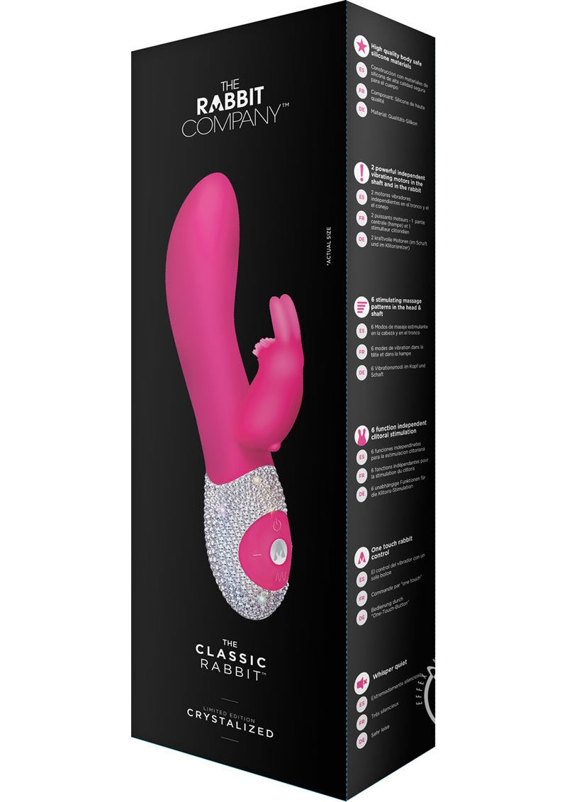 The Classic Rabbit Crystalized Hot Pink