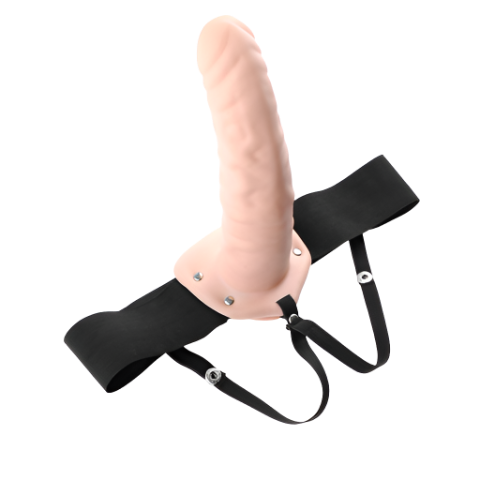 FF 8" Hollow Strap On Flesh