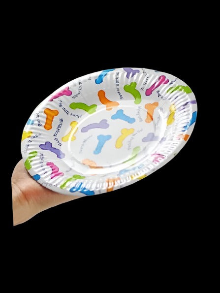 Pecker Paper Plates 7.5"Pack 6